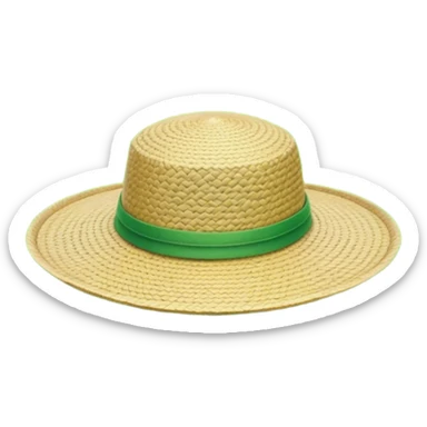 Cinematic Realistic image of a traditional rice farmer's hat, crafted from woven natural fibers with delicate texture details, set against a lush backdrop of vibrant green rice paddies under gentle, early morning light that evokes rural tradition. sticker