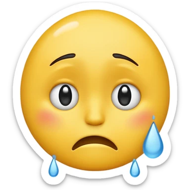 Combine the disappointed emoji with the head shaking emoji sticker