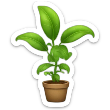 Plante souriante sticker
