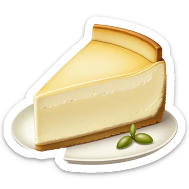 A peace of pale olive cheesecake sticker