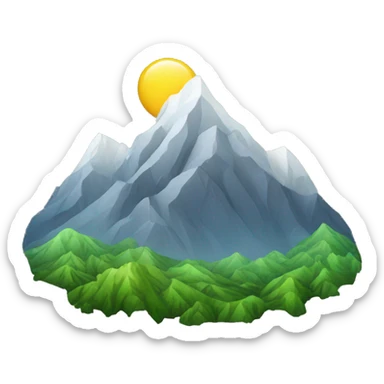 mountains sticker