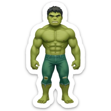 Hulk with full body sticker