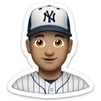 Anthony volpe with yankees cap sticker