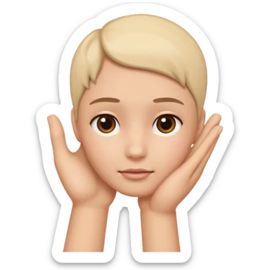 Toca na cabeça sticker