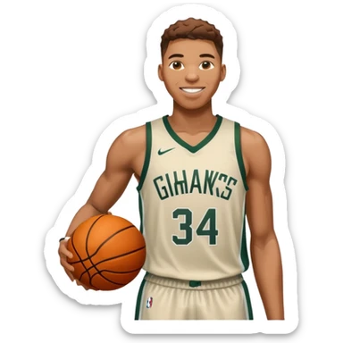 giannis Bucks smiling sticker