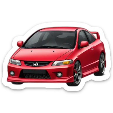 Honda civic tuning sticker