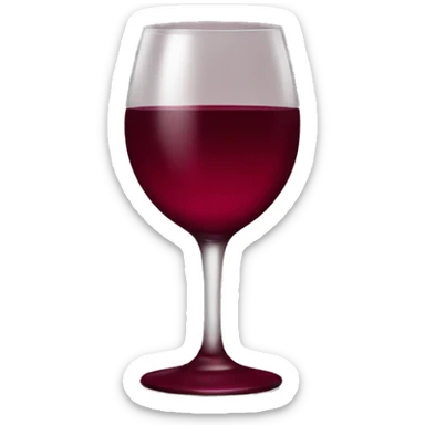 Wine red sticker