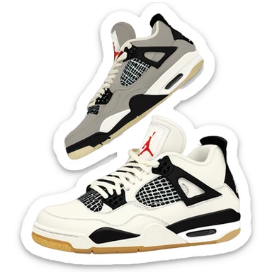 Jordan 4 off white sticker