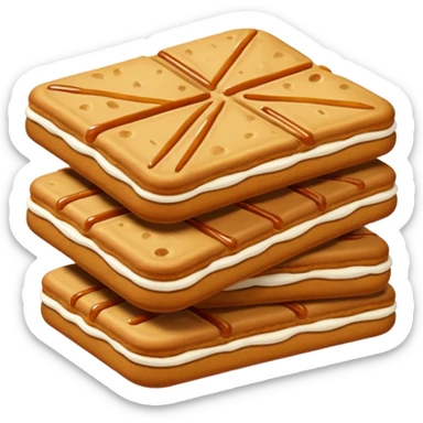 biscoff brand sticker