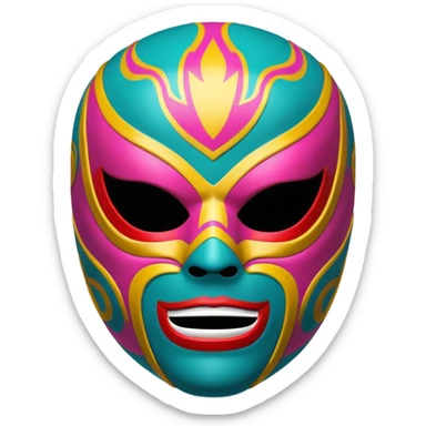 mascara de lucha libre sticker