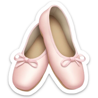 Pale pink ballet shoes sticker