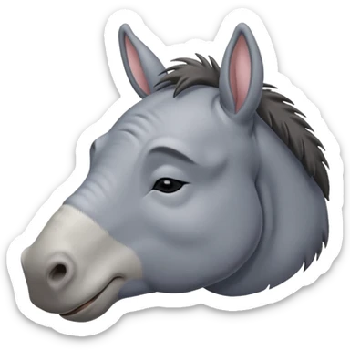 Eeyore the donkey from winnie the pooh sleeping sticker
