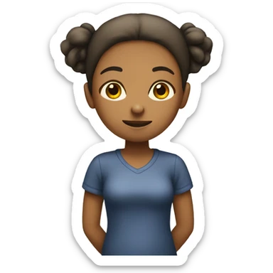 Girl who has to use the restroom  sticker