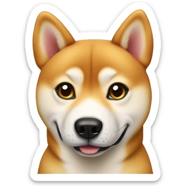 shiba inu looking at viewer sticker