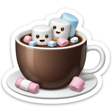un cafe con malbabiscos sticker