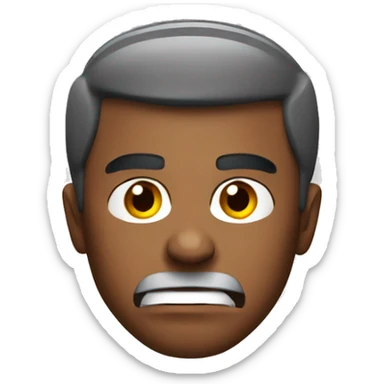 angry man wearing arsenal shirt sticker