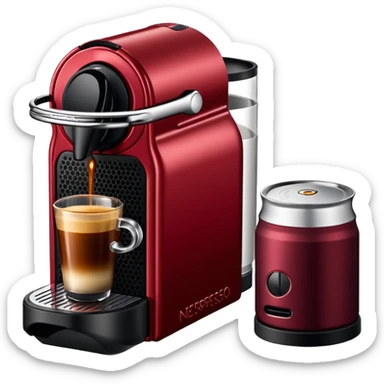Nespresso dark red vertuo coffee pod not the machine sticker