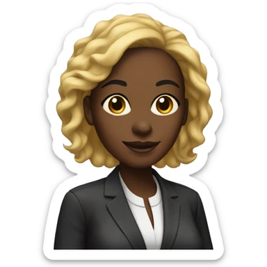 Black woman CEO  sticker