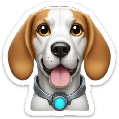 Robotic Beagle Dog sticker