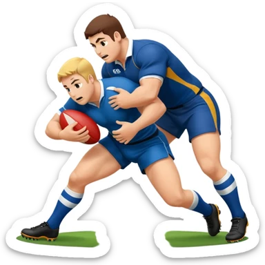 dominant rugby tackle sticker