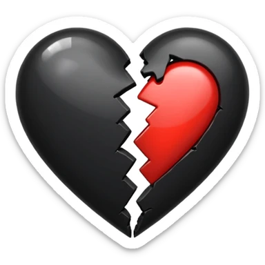 broken heart 🖤 sticker