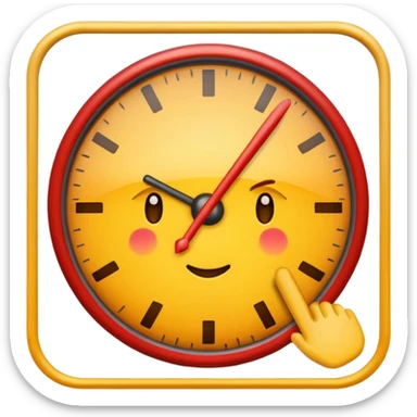 checkmark fading into an hour class emoji sticker