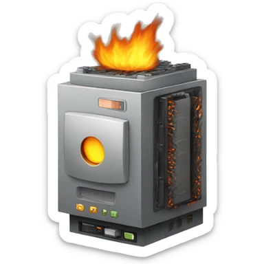 tec-processor-burning sticker