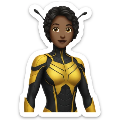 The wasp superhero sticker