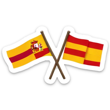 spain flag ad uk flag combinded sticker