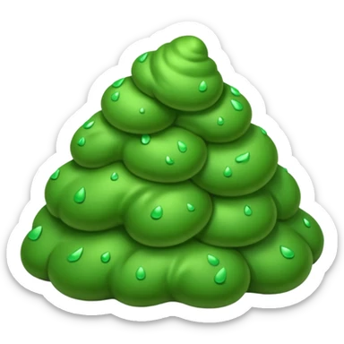 Green poop sticker