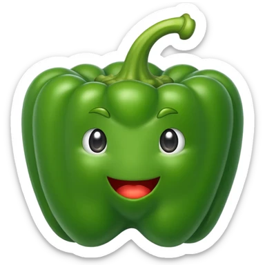 green Bell Pepper
 sticker