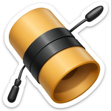 Pergamino, cerrado con un sello de cera negro sticker