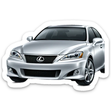 Silver Lexus is200 sticker