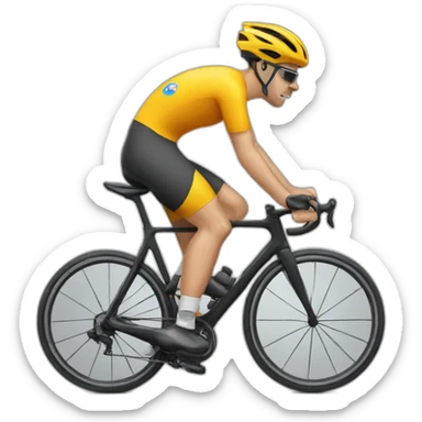 Cycliste sticker