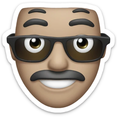 Hear eyes lifting sunglasses  sticker