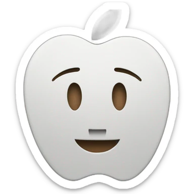 apple logo steve jobs eaten by steve jobs sticker