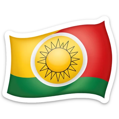 Kurdish flag sticker