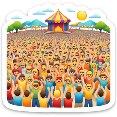 Japanese summer festival sticker