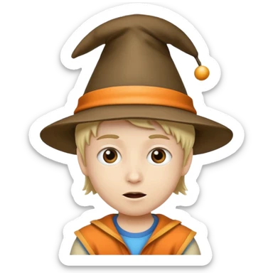 A kid wear crazy on tv. sticker