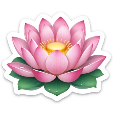 Sunrise lotus sticker