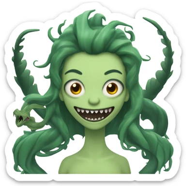siren evil mythical creature sticker