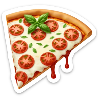 margherita pizza slice  sticker