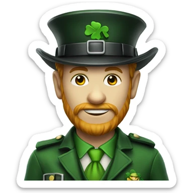Leprechaun policemen  sticker
