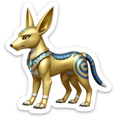 Anubis-Gatomon-Vernid-Protogen-Digimon-Fakémon-Pokémon-creature  sticker
