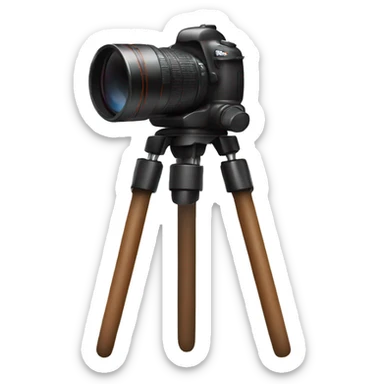 I would like a photographer sitting on a stool behind his camera on a tripod sticker