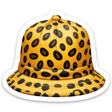 Animal print Hat sticker