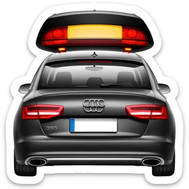 Plakasiz audi a6 arkasi sticker