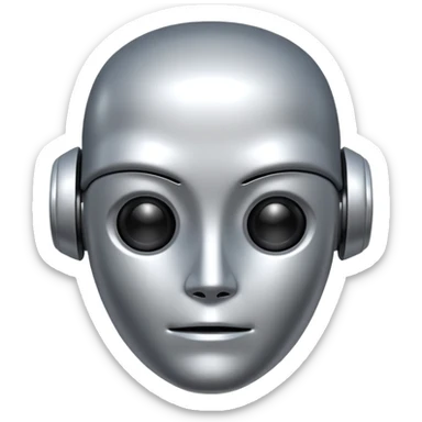 ai robo head sticker