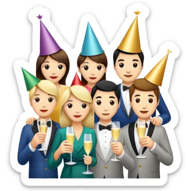 New Year’s Eve sticker