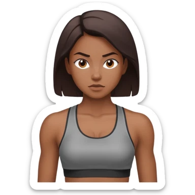 woman working out sticker